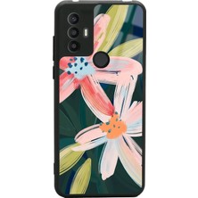 Spoyi Tcl 30 Se Suluboya Çiçek Tasarımlı Glossy Telefon Kılıfı