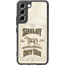 Spoyi Samsung S22 Peaky Blinders Shelby Dry Gin Tasarımlı Glossy Telefon Kılıfı