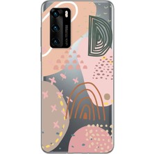 Spoyi Huawei P40 Pro Fırça Izleri Tasarımlı Süper Şeffaf Telefon Kılıfı