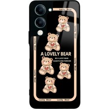 Spoyi Vivo Y04 Lucky Bear Tasarımlı Glossy Telefon Kılıfı