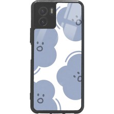 Spoyi Vivo Y15S Cloud Face Tasarımlı Glossy Telefon Kılıfı