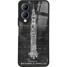 Spoyi Vivo Y17S Apollo Plan Tasarımlı Glossy Telefon Kılıfı