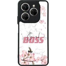 Spoyi Tecno Spark 20 Pro Sakura Girl Boss Tasarımlı Glossy Telefon Kılıfı