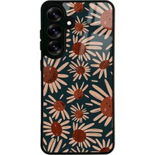 Spoyi Samsung S25 Retro Daisy Tasarımlı Glossy Telefon Kılıfı