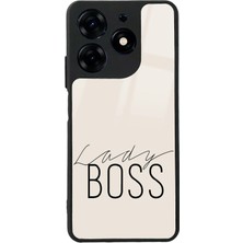 Spoyi Tecno Spark 10 Pro Lady Boss Tasarımlı Glossy Telefon Kılıfı