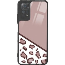 Spoyi Xiaomi Redmi Note 11S Kahve Leopar Tasarımlı Glossy Telefon Kılıfı