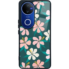 Spoyi Vivo V50 Leaf Flovers Tasarımlı Glossy Telefon Kılıfı