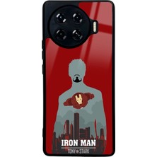 Spoyi Tecno Spark 20 Pro Plus Tony Stark Tasarımlı Glossy Telefon Kılıfı