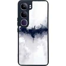 Spoyi Vivo V40 Lite Beyaz Batman Tasarımlı Glossy Telefon Kılıfı