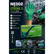Lalan StrongX Pudrasız Nitril 6,3 gr Tek Kullanımlık Eldiven (NE002)