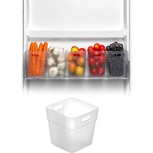 Omilife 1 Adet Buzdolabı Kapak Içi Organizer Kutu Mutfak Düzenleyici Buzdolabı Organizer