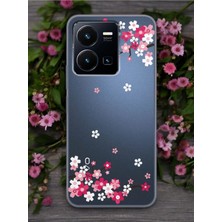 Spoyi Vivo Y22S Art Sakura Tasarımlı Şeffaf Telefon Kılıfı