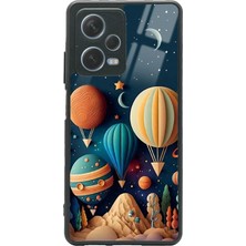 Spoyi Xiaomi Redmi Note 12 Pro 5g Astral Balonlar Tasarımlı Glossy Telefon Kılıfı