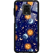 Spoyi Xiaomi Redmi Note 9 Pro Ay Güneş Pijama Tasarımlı Glossy Telefon Kılıfı