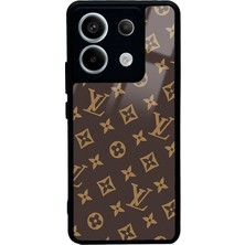 Spoyi Xiaomi Redmi Note 13 Pro 5g Kahverengi Lv Tasarımlı Glossy Telefon Kılıfı