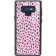 Spoyi Samsung Note 9 Pembe Benek Tasarımlı Glossy Telefon Kılıfı