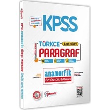 Anamorfik Yayınları 2026 KPSS Türkçe Asimetrik Paragraf Soru Bankası Konu Özetli Dijital Çözümlü Anamorfik Yayınları