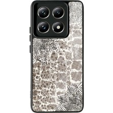 Spoyi Xiaomi Mi 14 T Pro Taşlı Yaprak Tasarımlı Glossy Telefon Kılıfı