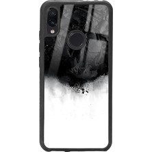 Spoyi Xiaomi Redmi Note 7 Siyah Duman Tasarımlı Glossy Telefon Kılıfı