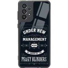 Spoyi Samsung A73  Peaky Blinders Management Tasarımlı Glossy Telefon Kılıfı