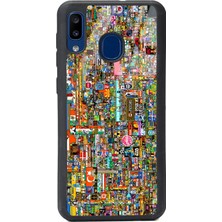 Spoyi Samsung A20 R/place Hatıra Tasarımlı Glossy Telefon Kılıfı