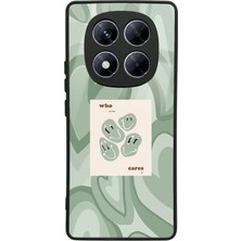 Spoyi Xiaomi Redmi Note 14 Pro Plus Who Cares Green Tasarımlı Glossy Telefon Kılıfı