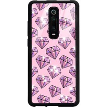 Spoyi Xiaomi Mi 9t Diamond Tasarımlı Glossy Telefon Kılıfı