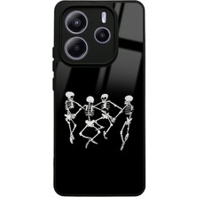 Spoyi Xiaomi Redmi Note 14 4g Dancer Skeleton Tasarımlı Glossy Telefon Kılıfı