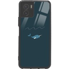 Spoyi Vivo Y15S Doodle Fish Tasarımlı Glossy Telefon Kılıfı