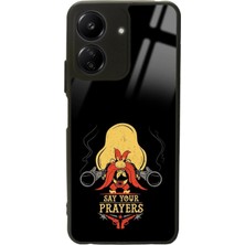 Spoyi Xiaomi Redmi 13C Say Your Prayers Tasarımlı Glossy Telefon Kılıfı