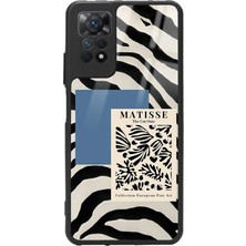 Spoyi Zebra Matısse Tasarımlı Glossy Telefon Kılıfı Silikon Malzeme ile Xiaomi Redmi Note 11 Pro İçin