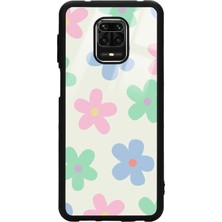 Spoyi Xiaomi Redmi Note 9 Pro Nude Çiçek Tasarımlı Glossy Telefon Kılıfı