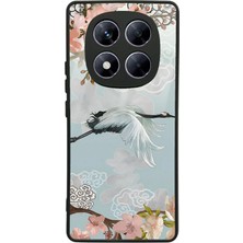 Spoyi Xiaomi Redmi Note 14 Pro 4g Suluboya Leylek Tasarımlı Glossy Telefon Kılıfı