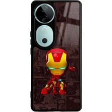 Spoyi Vivo V40 Iron Man Tasarımlı Glossy Telefon Kılıfı