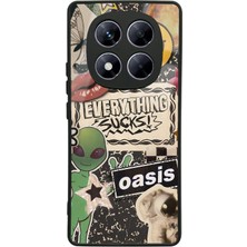 Spoyi Xiaomi Redmi Note 14 Pro 4g Retro Sticker Tasarımlı Glossy Telefon Kılıfı