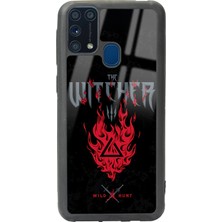 Spoyi Samsung M-31 Witcher 3 Fire Tasarımlı Glossy Telefon Kılıfı