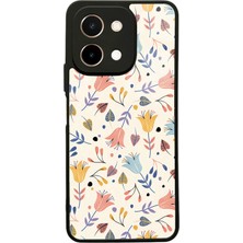 Spoyi Vivo Y28 Beyaz Bindanlı Tasarımlı Glossy Telefon Kılıfı