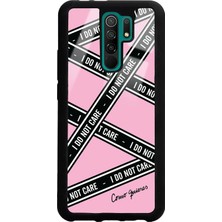 Spoyi Xiaomi Redmi 9 I Don't Care Tasarımlı Glossy Telefon Kılıfı