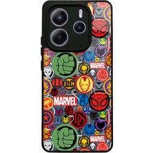 Spoyi Xiaomi Redmi Note 14 4g Marvel Face Tasarımlı Glossy Telefon Kılıfı