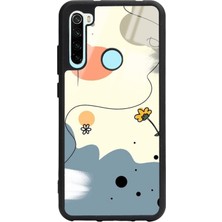 Spoyi Xiaomi Redmi Note 8 Nude Papatya Tasarımlı Glossy Telefon Kılıfı