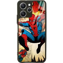 Spoyi Xiaomi Redmi 12 Spider-Man Örümcek Adam Tasarımlı Glossy Telefon Kılıfı