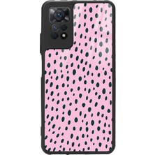 Spoyi Xiaomi Redmi Note 11 Pro Pembe Benek Tasarımlı Glossy Telefon Kılıfı