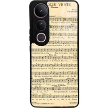 Spoyi Vivo V50 Lite  Müzik Notaları Tasarımlı Glossy Telefon Kılıfı
