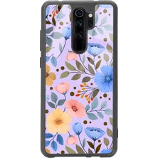 Spoyi Xiaomi Redmi Note 8 Pro Çiçek Bahçesi Tasarımlı Glossy Telefon Kılıfı
