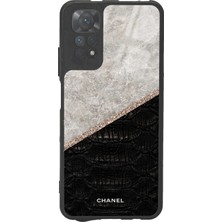Spoyi Xiaomi Redmi Note 11S  Chanel Tasarımlı Glossy Telefon Kılıfı