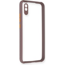 Techora Sale Mey Ithalat®   Redmi 9A Kılıf Miami Şeffaf Silikon - Açık Mor