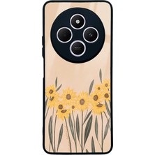 Spoyi Xiaomi Redmi A4 Watercolor Sunflower Tasarımlı Glossy Telefon Kılıfı