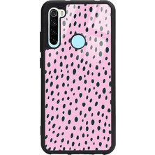Spoyi Xiaomi Redmi Note 8 Pembe Benek Tasarımlı Glossy Telefon Kılıfı