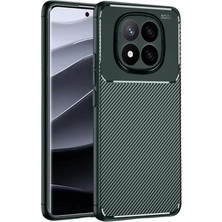 Techora Sale Mey Ithalat®   Redmi Note 14 Pro 5g Kılıf Auto Focus Karbon Kapak - Koyu Yeşil