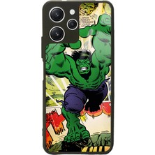 Spoyi Xiaomi Redmi 12 Hulk Tasarımlı Glossy Telefon Kılıfı